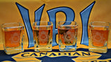 SHOT GLASS WITH CAP BADGE    (Set of 4)