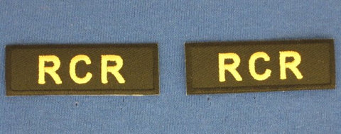 RCR shoulder titles